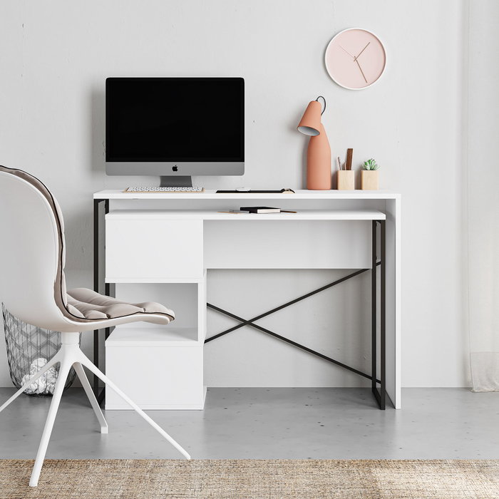 Hanah Home Badau Escritorio de Estudio Blanco